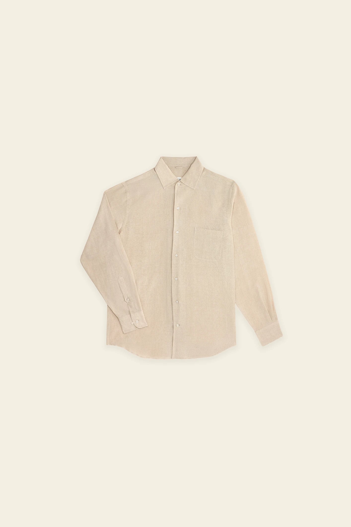 Camicia Sabbia in Puro Lino delle Fiandre
